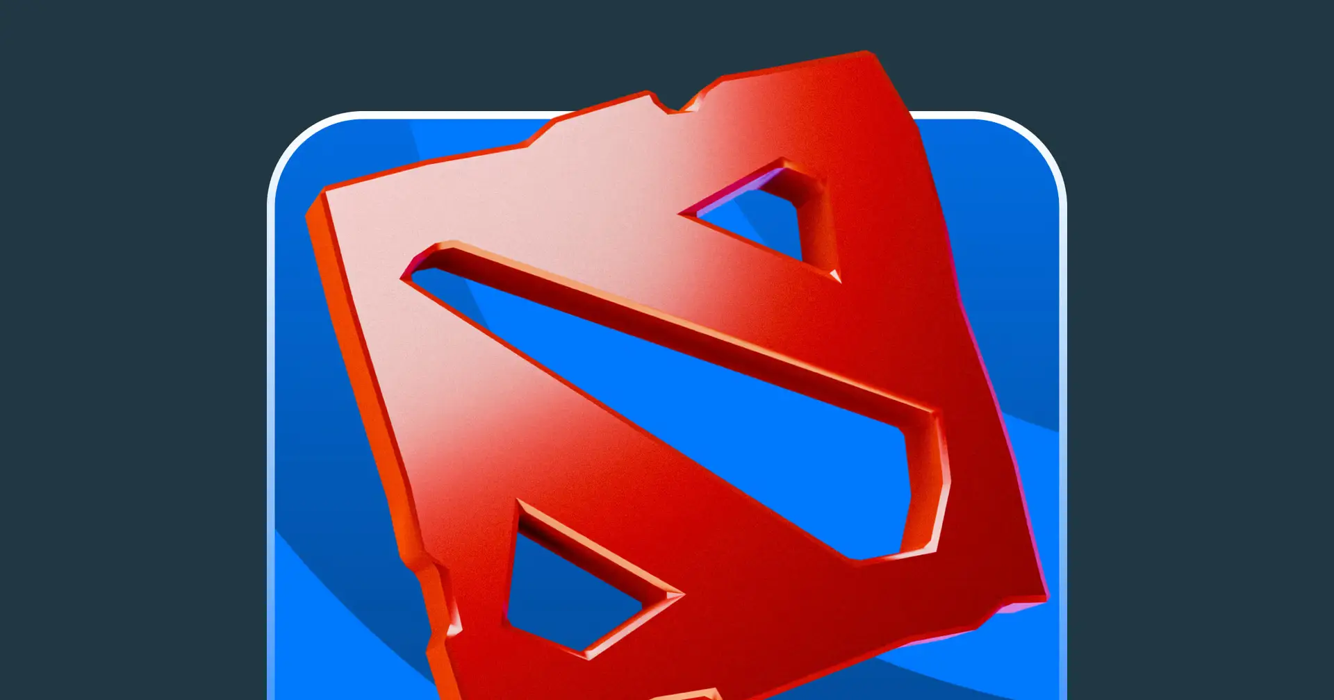 לוגו אדום המעוצב בסגנון פוקר, המזכיר מגן מחולק, על רקע כחול כהה עם פינות מעוגלות וקצה כהה. stakeil -